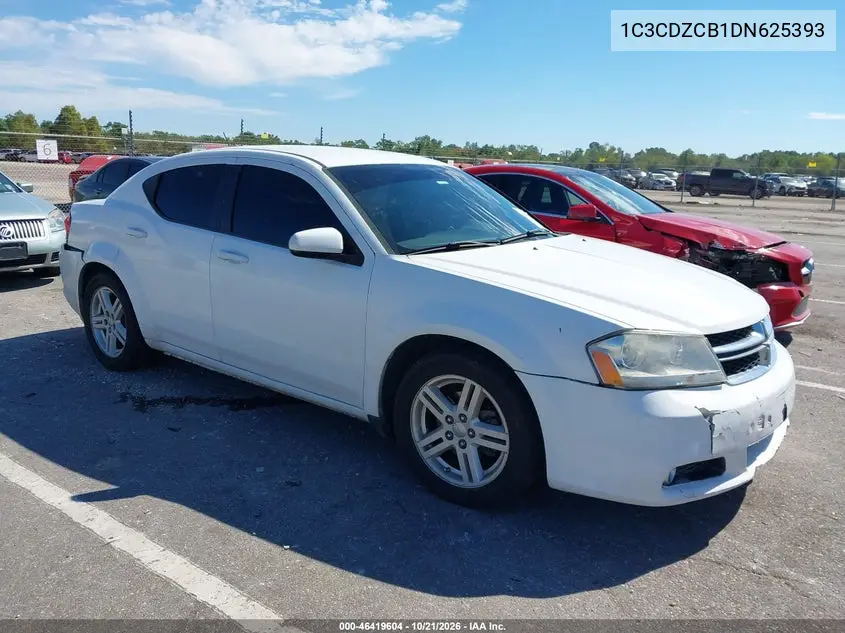 DODGE AVENGER 2013, VIN 1C3CDZCB1DN625393