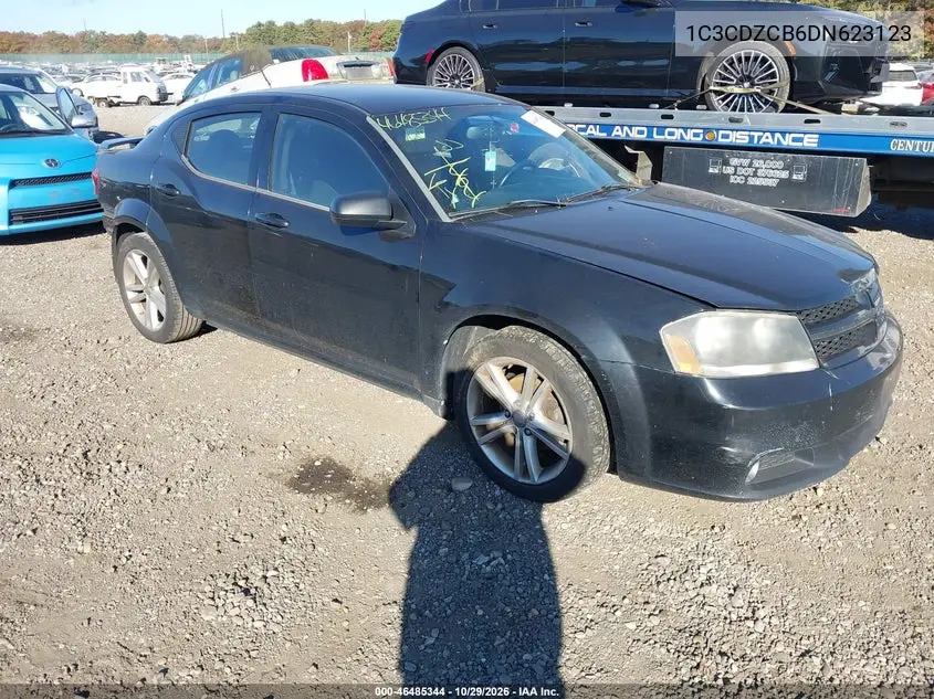 DODGE AVENGER 2013, VIN 1C3CDZCB6DN623123