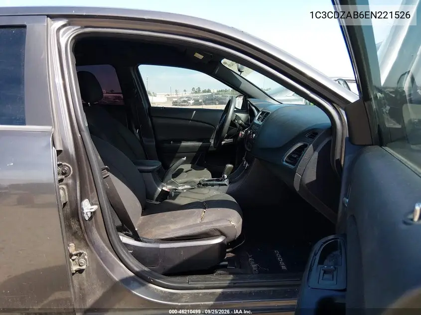 2014 DODGE AVENGER VIN 1C3CDZAB6EN221526 — фото 5