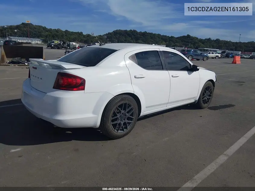 2014 DODGE AVENGER VIN 1C3CDZAG2EN161305 — фото 4