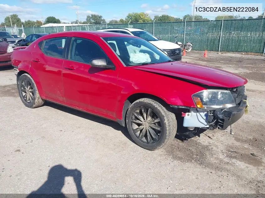 DODGE AVENGER 2014, VIN 1C3CDZAB5EN222084