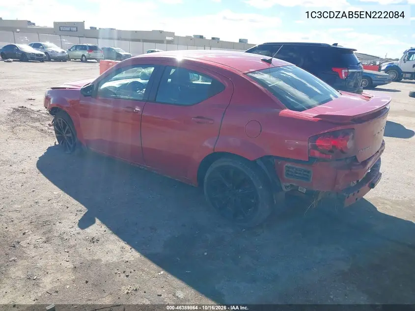 2014 DODGE AVENGER VIN 1C3CDZAB5EN222084 — фото 3