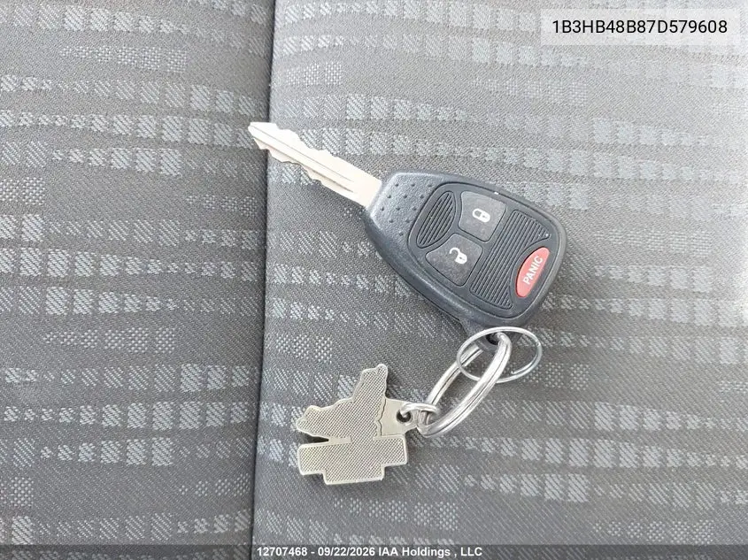 2007 DODGE CALIBER VIN 1B3HB48B87D579608 — фото 11