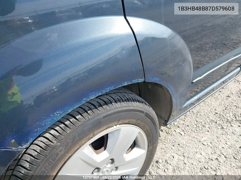 2007 DODGE CALIBER VIN 1B3HB48B87D579608 — фото 12