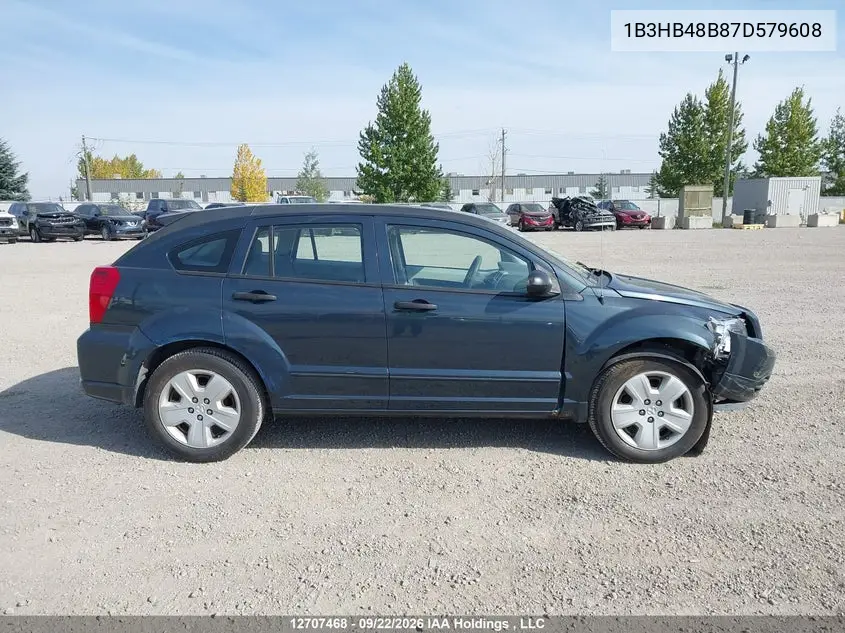 2007 DODGE CALIBER VIN 1B3HB48B87D579608 — фото 14