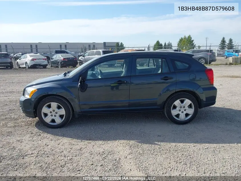 2007 DODGE CALIBER VIN 1B3HB48B87D579608 — фото 15