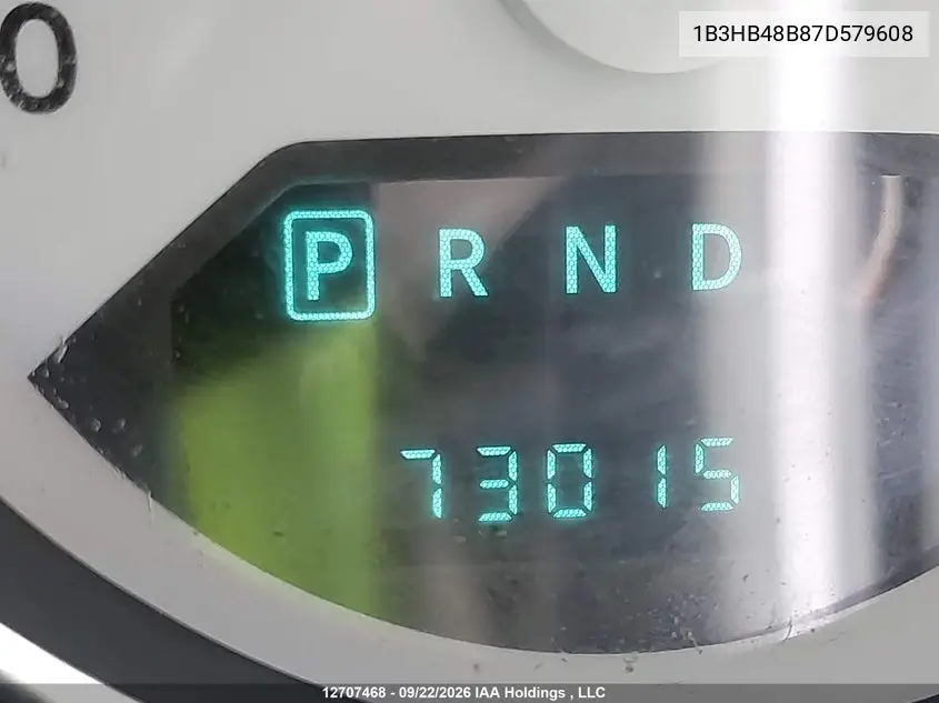 2007 DODGE CALIBER VIN 1B3HB48B87D579608 — фото 16
