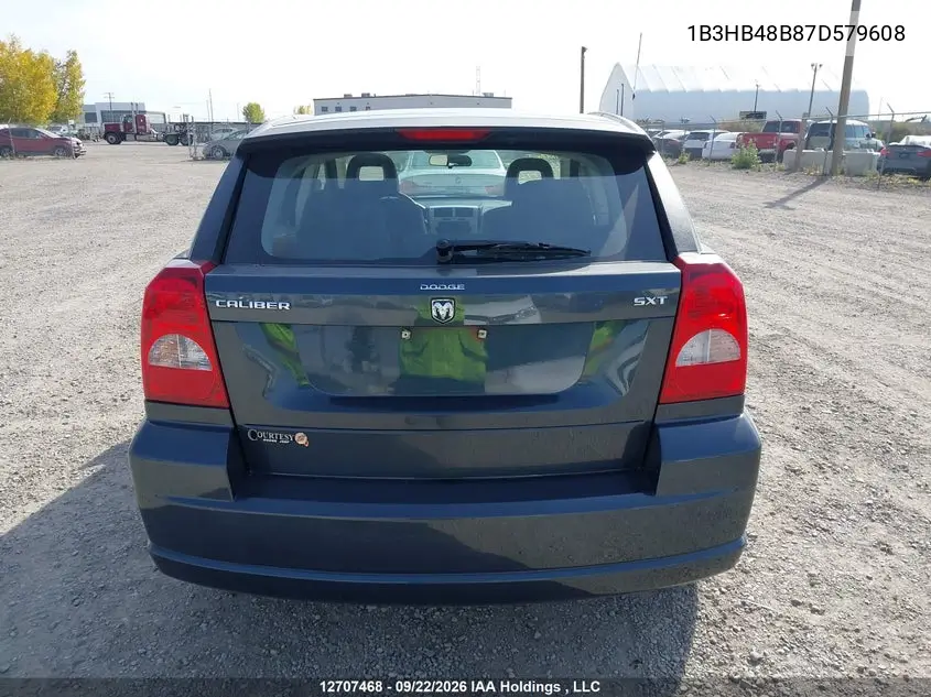 2007 DODGE CALIBER VIN 1B3HB48B87D579608 — фото 17