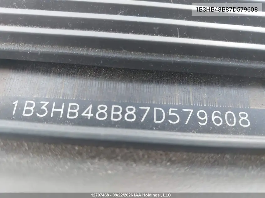 2007 DODGE CALIBER VIN 1B3HB48B87D579608 — фото 20