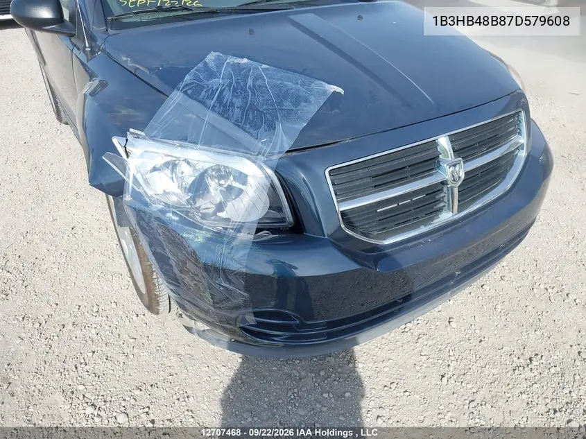 2007 DODGE CALIBER VIN 1B3HB48B87D579608 — фото 21