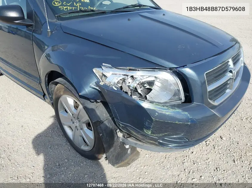 2007 DODGE CALIBER VIN 1B3HB48B87D579608 — фото 6