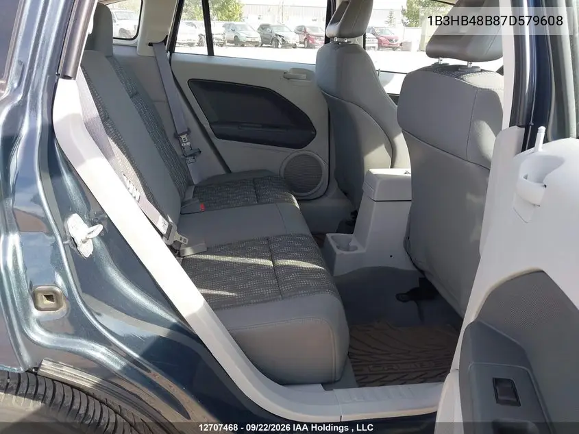 2007 DODGE CALIBER VIN 1B3HB48B87D579608 — фото 8