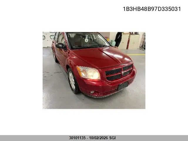 DODGE CALIBER 2007, VIN 1B3HB48B97D335031