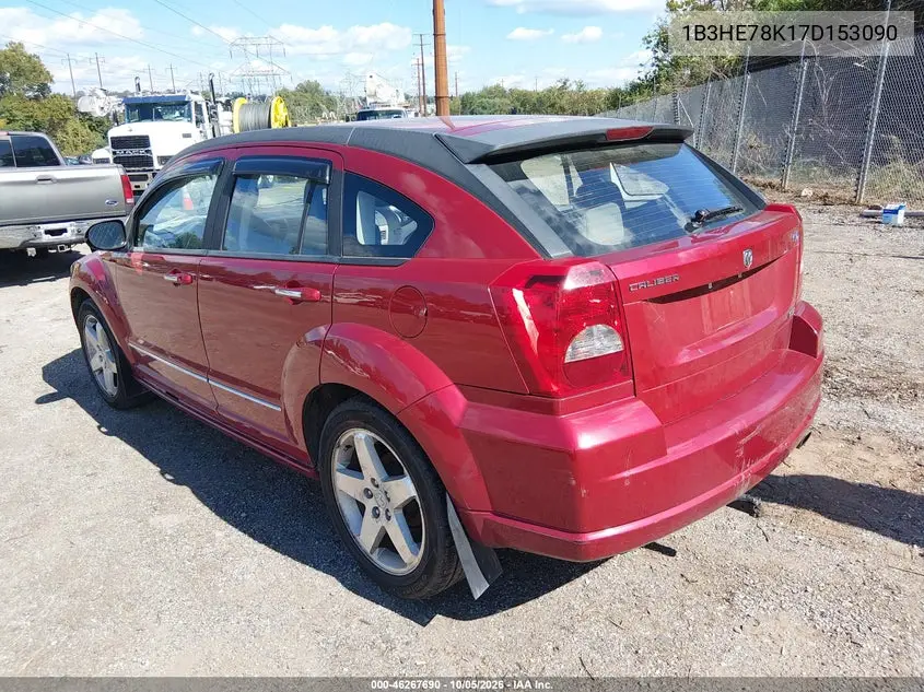 2007 DODGE CALIBER VIN 1B3HE78K17D153090 — фото 3