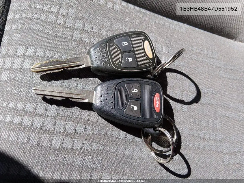 2007 DODGE CALIBER VIN 1B3HB48B47D551952 — фото 11