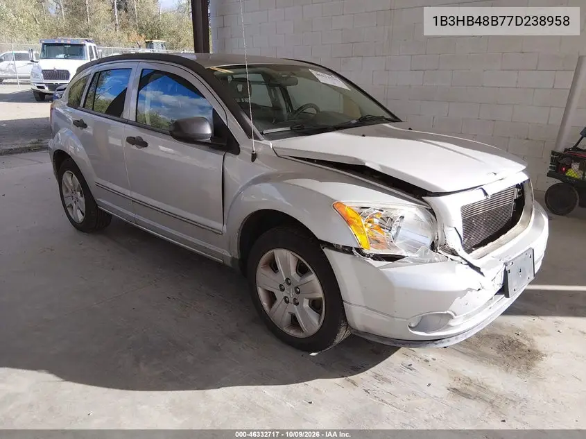 DODGE CALIBER 2007, VIN 1B3HB48B77D238958