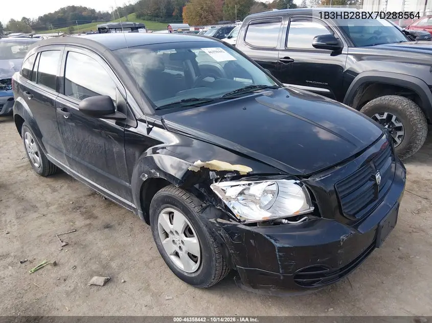 DODGE CALIBER 2007, VIN 1B3HB28BX7D288564