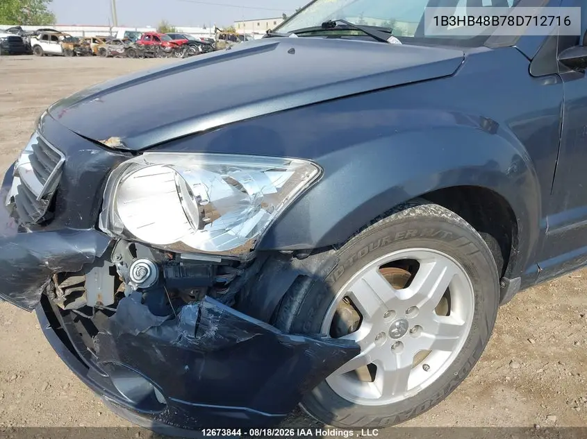 2008 DODGE CALIBER VIN 1B3HB48B78D712716 — фото 12