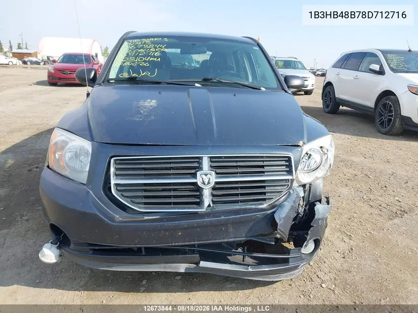 2008 DODGE CALIBER VIN 1B3HB48B78D712716 — фото 13