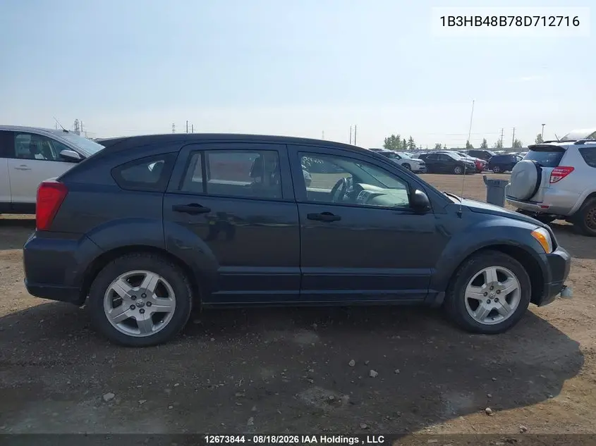 2008 DODGE CALIBER VIN 1B3HB48B78D712716 — фото 14