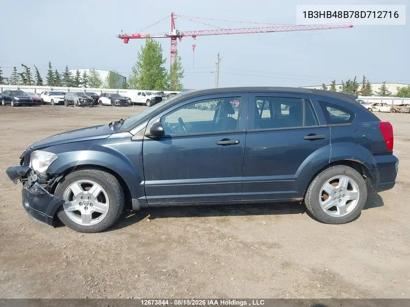 2008 DODGE CALIBER VIN 1B3HB48B78D712716 — фото 15