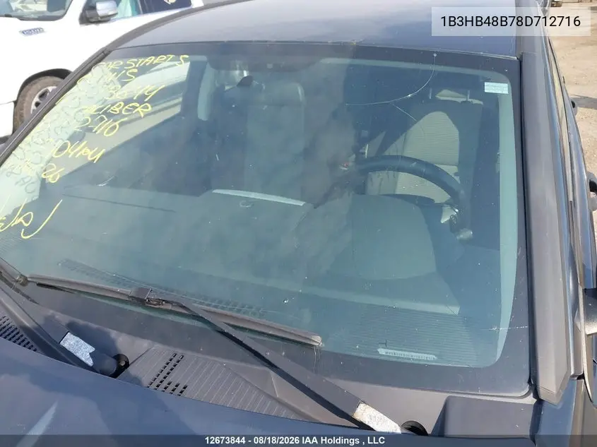 2008 DODGE CALIBER VIN 1B3HB48B78D712716 — фото 18