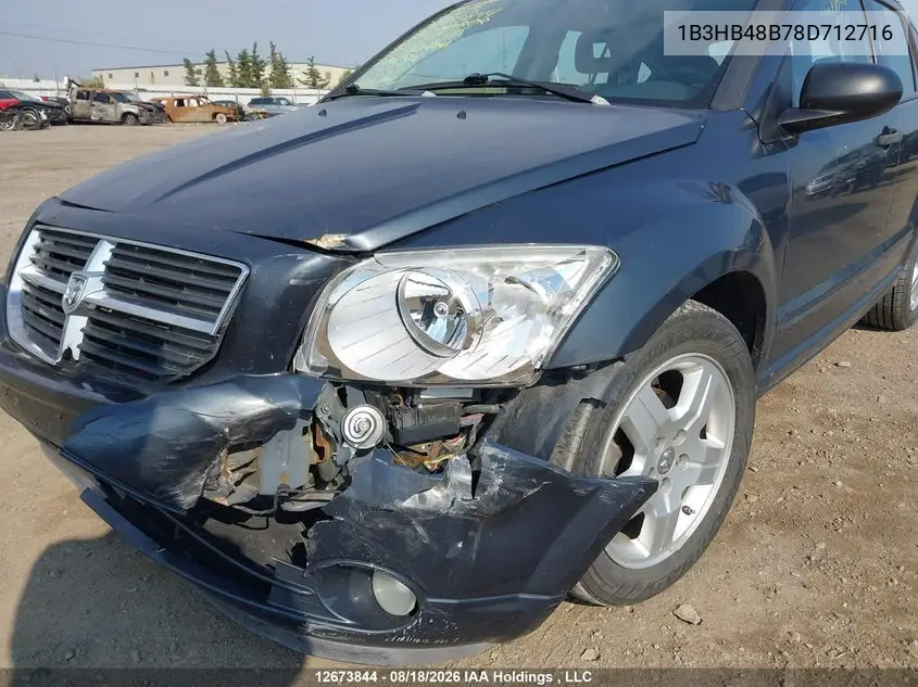 2008 DODGE CALIBER VIN 1B3HB48B78D712716 — фото 6