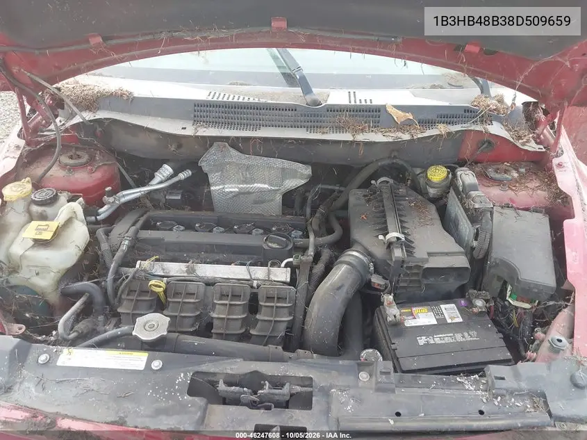 2008 DODGE CALIBER VIN 1B3HB48B38D509659 — фото 10