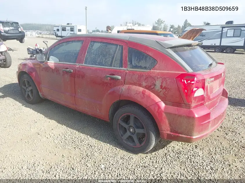 2008 DODGE CALIBER VIN 1B3HB48B38D509659 — фото 3