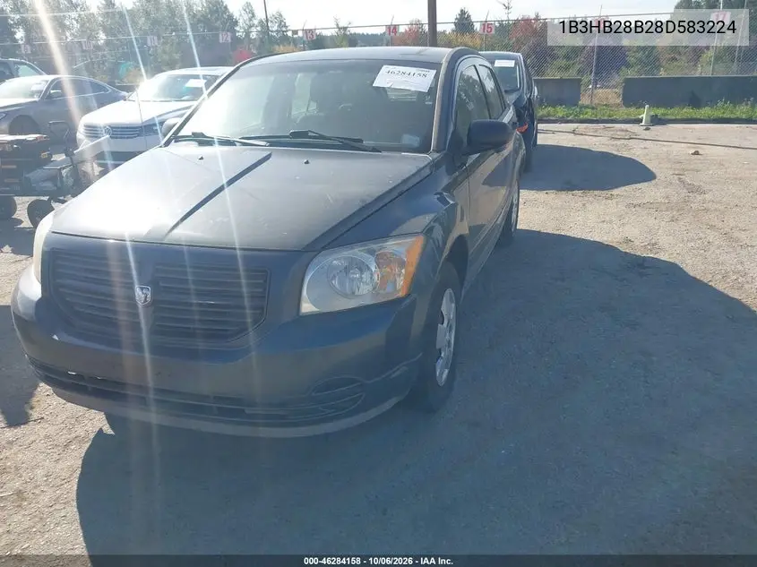 2008 DODGE CALIBER VIN 1B3HB28B28D583224 — фото 2