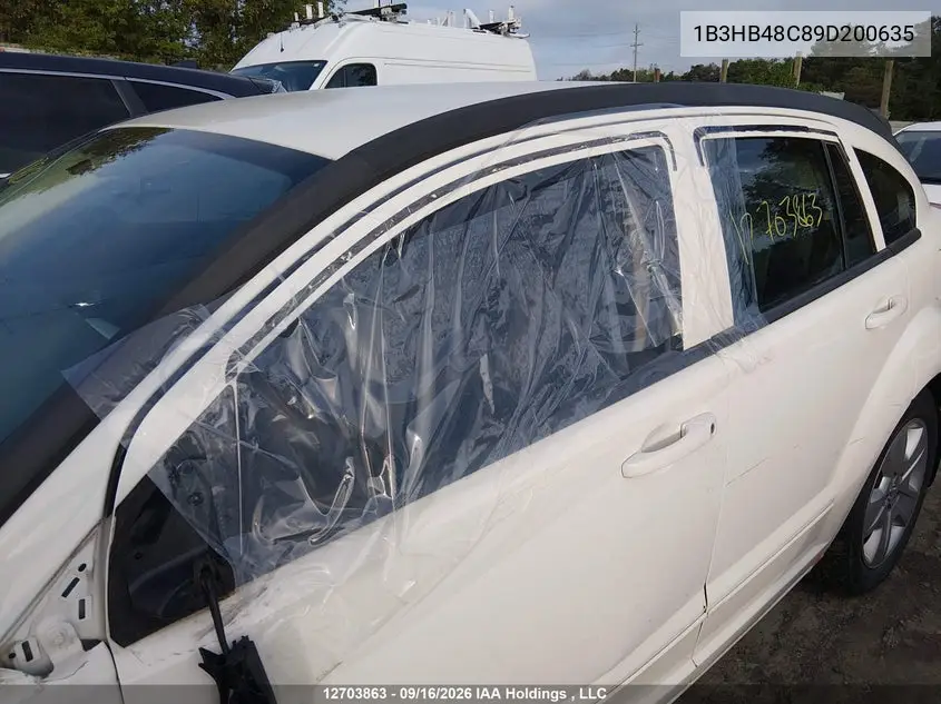 2009 DODGE CALIBER VIN 1B3HB48C89D200635 — фото 17