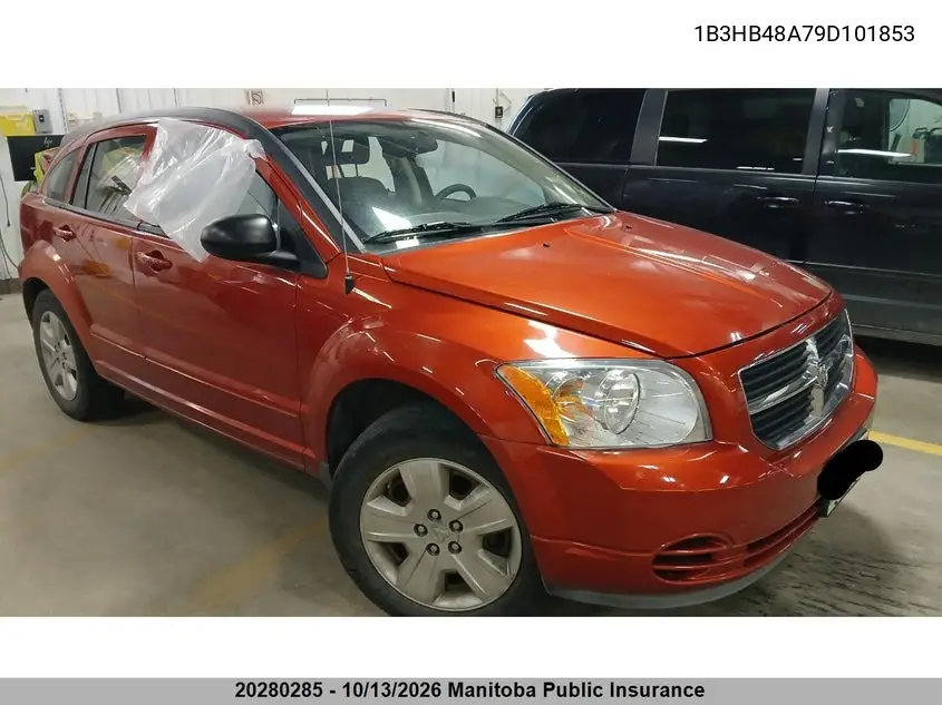 DODGE CALIBER 2009, VIN 1B3HB48A79D101853