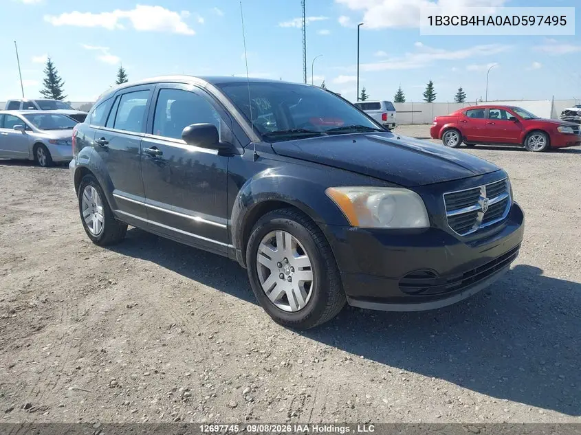 DODGE CALIBER 2010, VIN 1B3CB4HA0AD597495