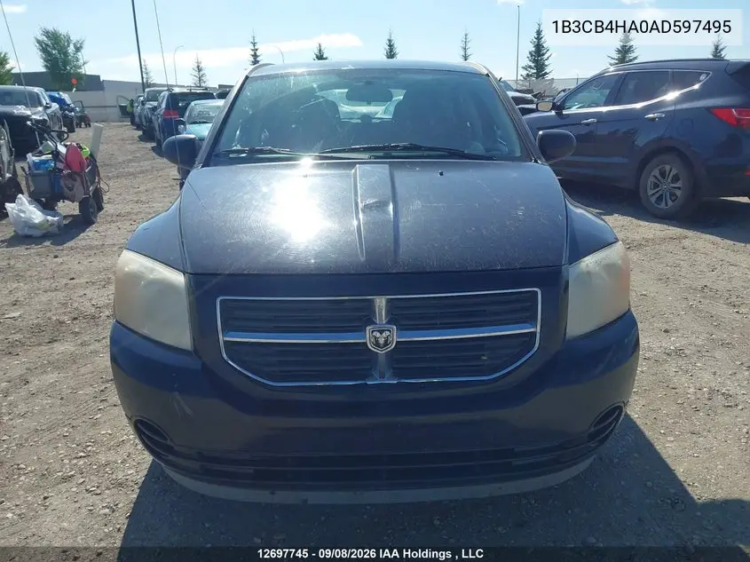 2010 DODGE CALIBER VIN 1B3CB4HA0AD597495 — фото 12