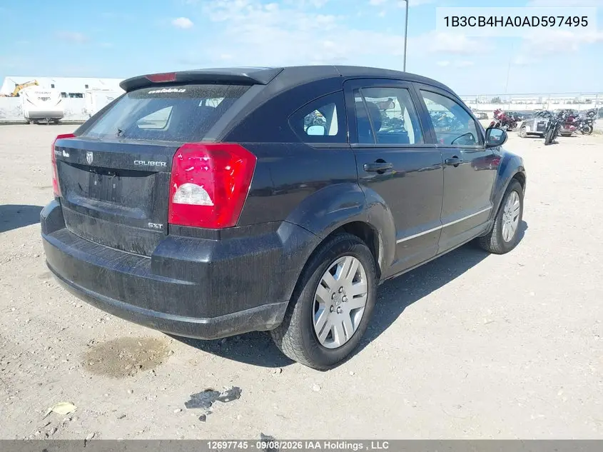 2010 DODGE CALIBER VIN 1B3CB4HA0AD597495 — фото 4