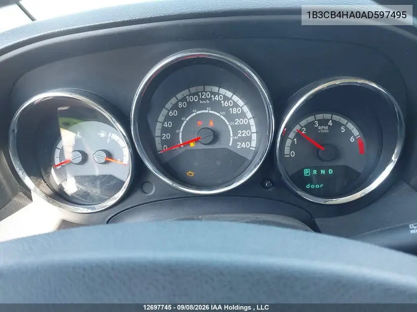 2010 DODGE CALIBER VIN 1B3CB4HA0AD597495 — фото 7