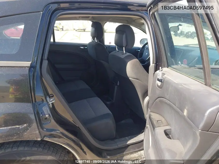2010 DODGE CALIBER VIN 1B3CB4HA0AD597495 — фото 8