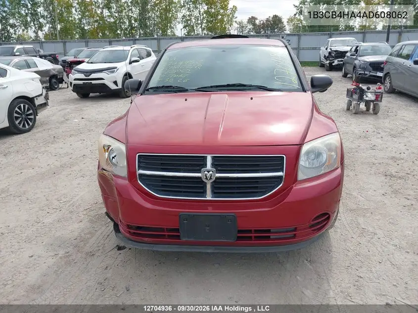 2010 DODGE CALIBER VIN 1B3CB4HA4AD608062 — фото 13