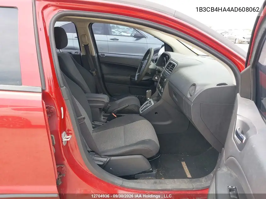 2010 DODGE CALIBER VIN 1B3CB4HA4AD608062 — фото 5