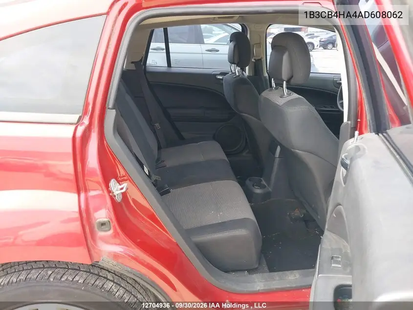 2010 DODGE CALIBER VIN 1B3CB4HA4AD608062 — фото 8