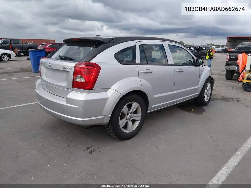 2010 DODGE CALIBER VIN 1B3CB4HA8AD662674 — фото 4