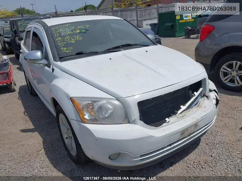DODGE CALIBER 2011, VIN 1B3CB9HA7BD263088