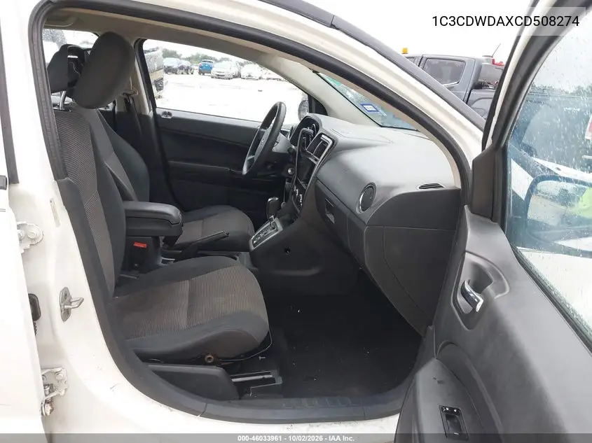 2012 DODGE CALIBER VIN 1C3CDWDAXCD508274 — фото 5