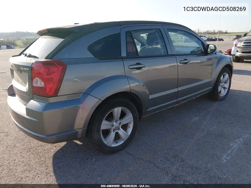2012 DODGE CALIBER VIN 1C3CDWDA6CD508269 — фото 4