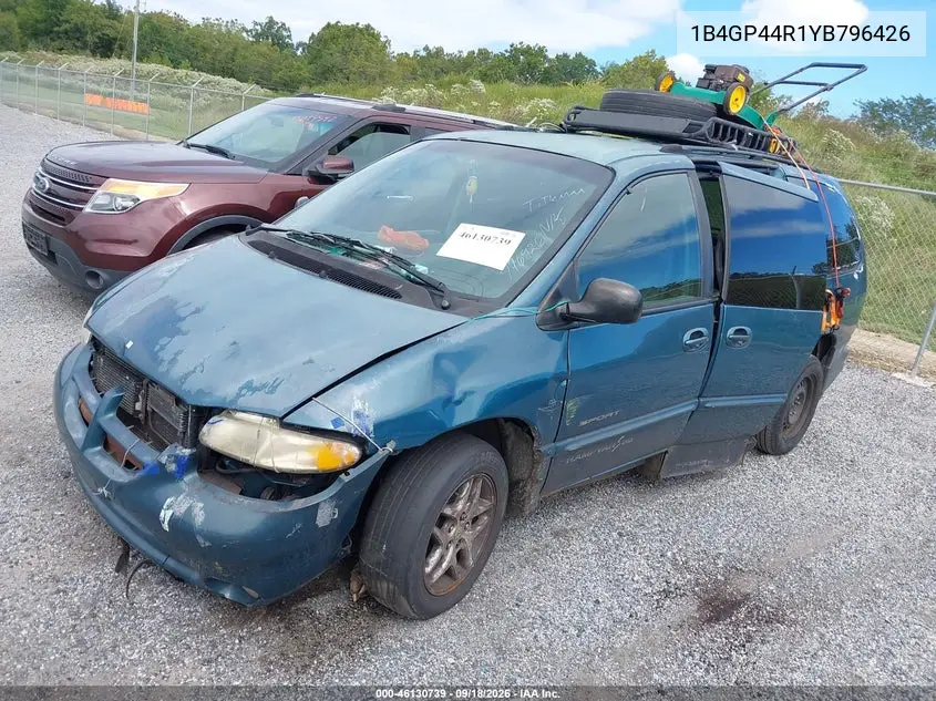 2000 DODGE CARAVAN VIN 1B4GP44R1YB796426 — фото 2