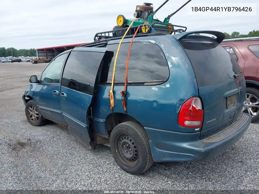 2000 DODGE CARAVAN VIN 1B4GP44R1YB796426 — фото 3