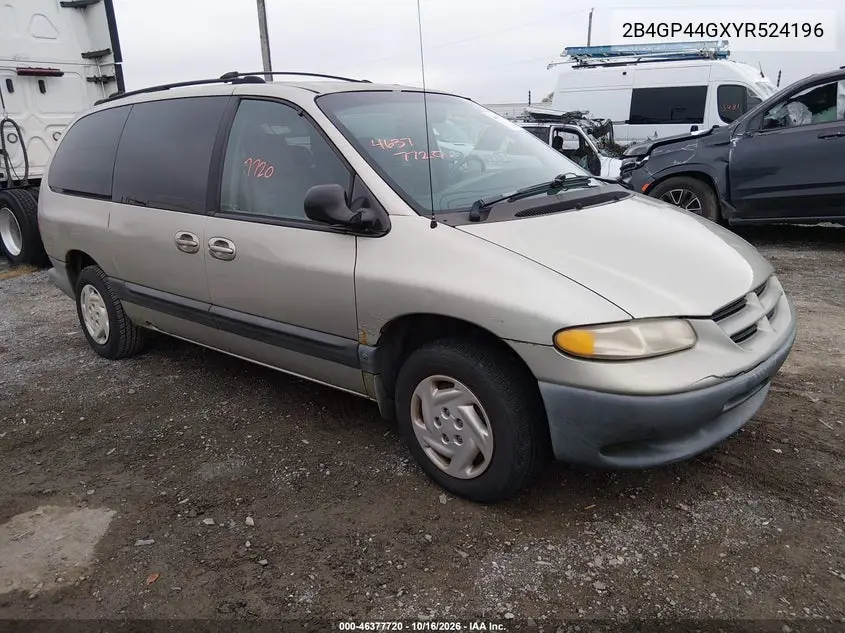 DODGE CARAVAN 2000, VIN 2B4GP44GXYR524196