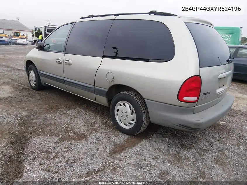 2000 DODGE CARAVAN VIN 2B4GP44GXYR524196 — фото 3