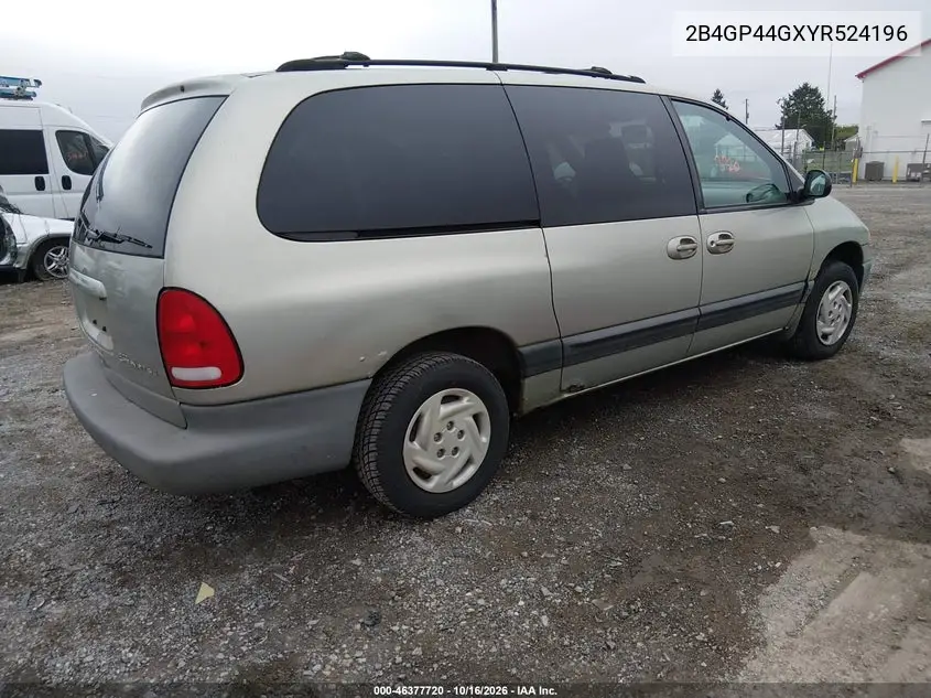 2000 DODGE CARAVAN VIN 2B4GP44GXYR524196 — фото 4