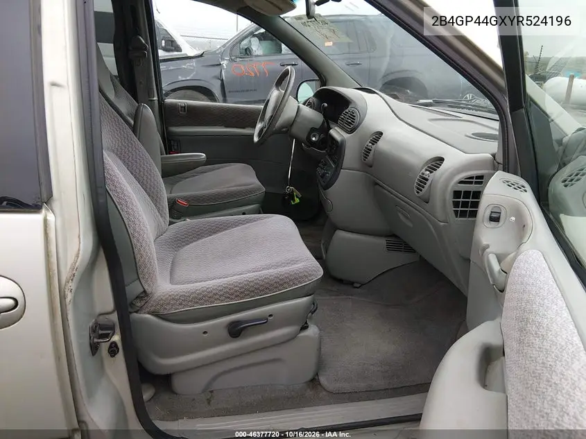 2000 DODGE CARAVAN VIN 2B4GP44GXYR524196 — фото 5